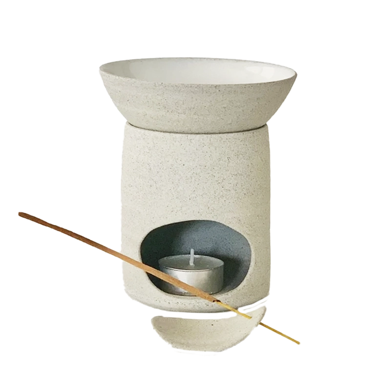 Grey Ceramic Oil Burner