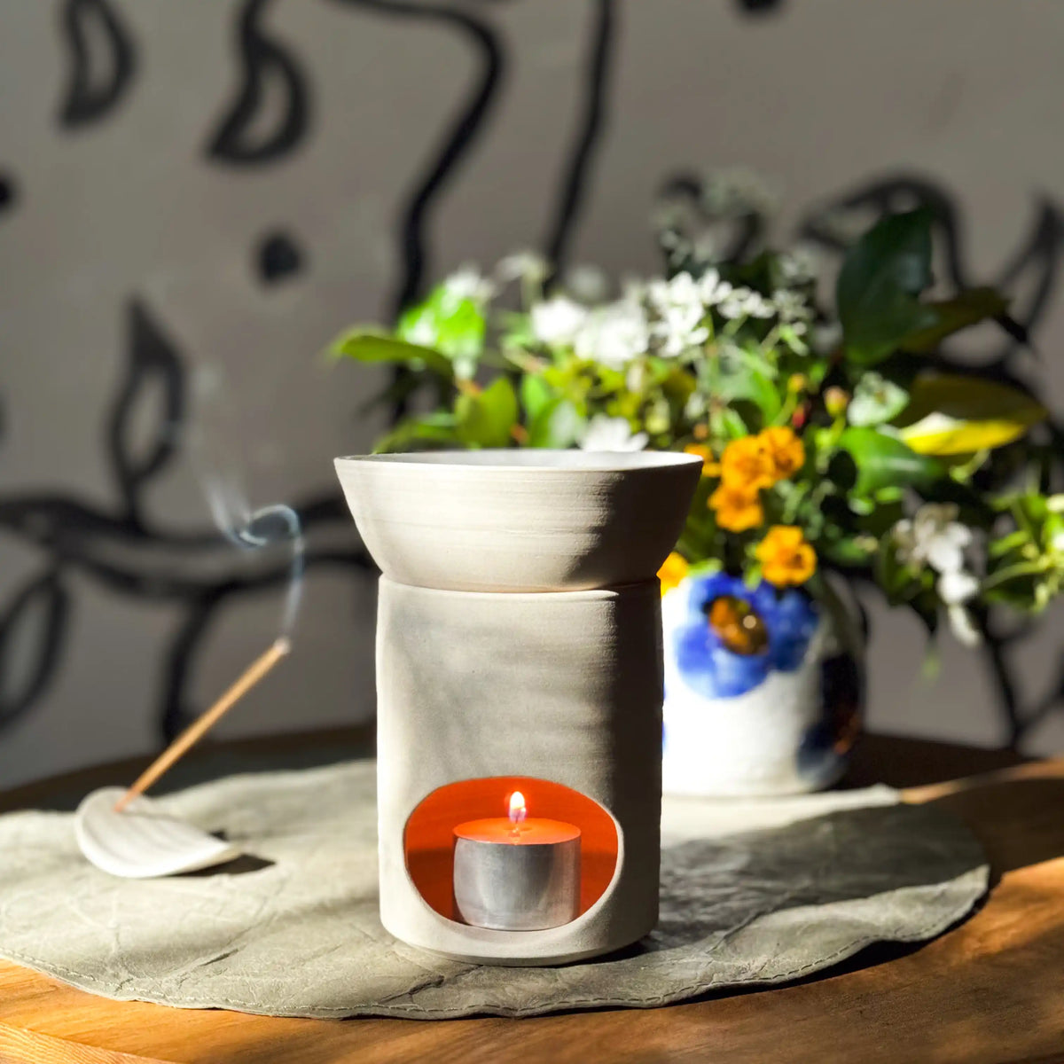 White Ceramic Oil Burner